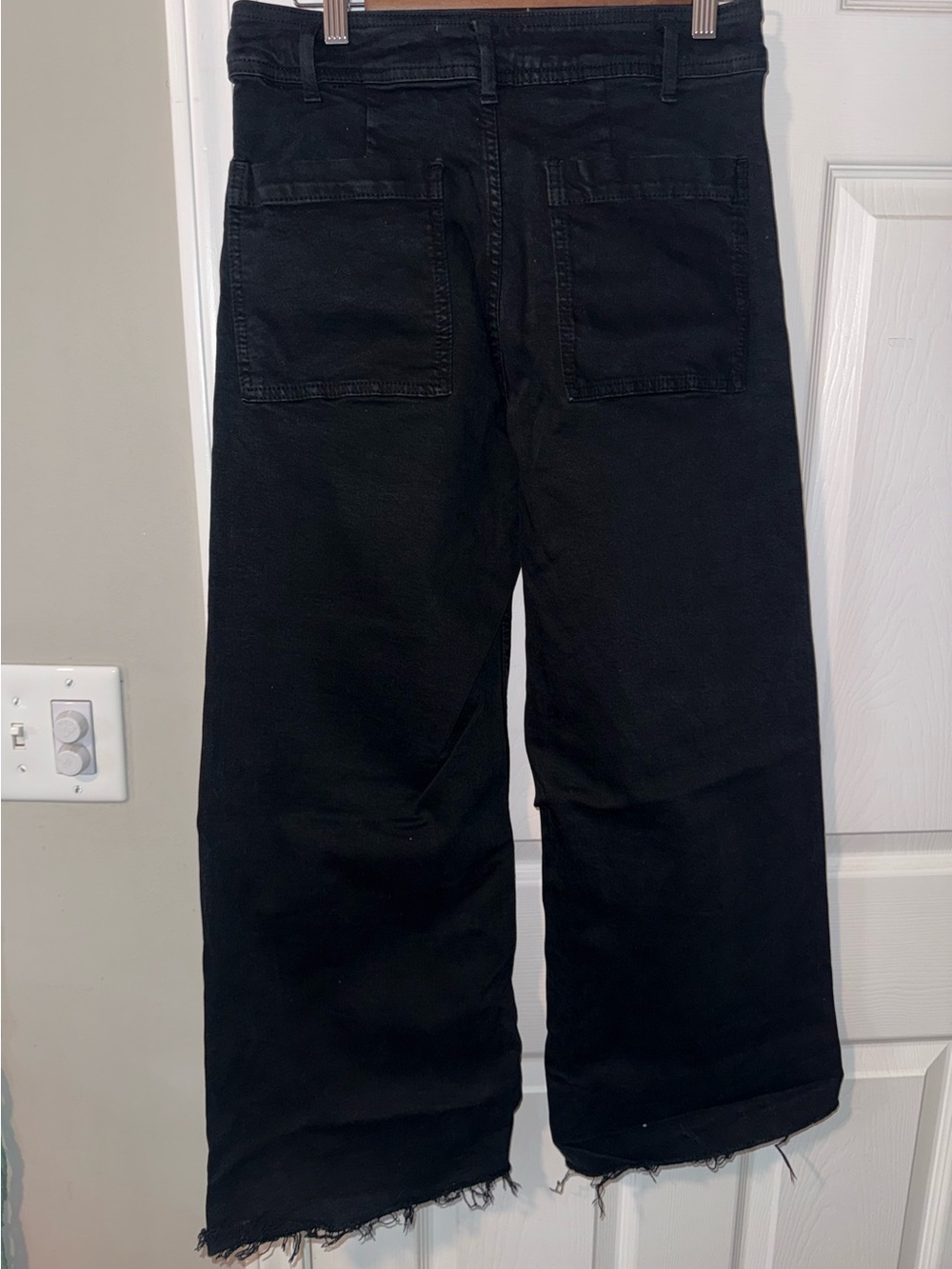 Black Zara High Rise Wide Leg Jeans - Picture 3 of 5